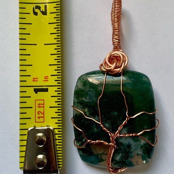 Moss Agate Tree of Life Pendant-Handcrafted, NWT - Picture 8 of 8